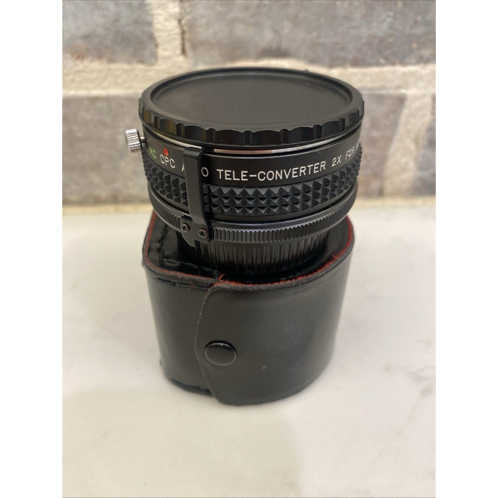 CPC Auto Tele-Converter‎ 2X MC for Nikon AI Mount Camera Lens with Case Caps